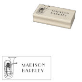 バリトンミュージシャンバンド先生ゴムスタンプ ラバースタンプ (押印)