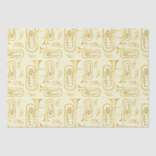 バリトンミュージシャンバンド先生ティッシュペーパー 薄葉紙 (正面)