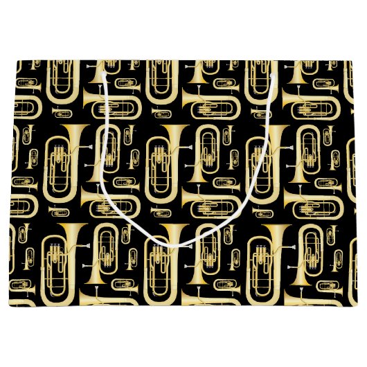 バリトンミュージシャンバンド先生ラージ抱き枕 ラージペーパーバッグ (正面)