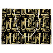 バリトンミュージシャンバンド先生ラージ抱き枕 ラージペーパーバッグ (裏面)