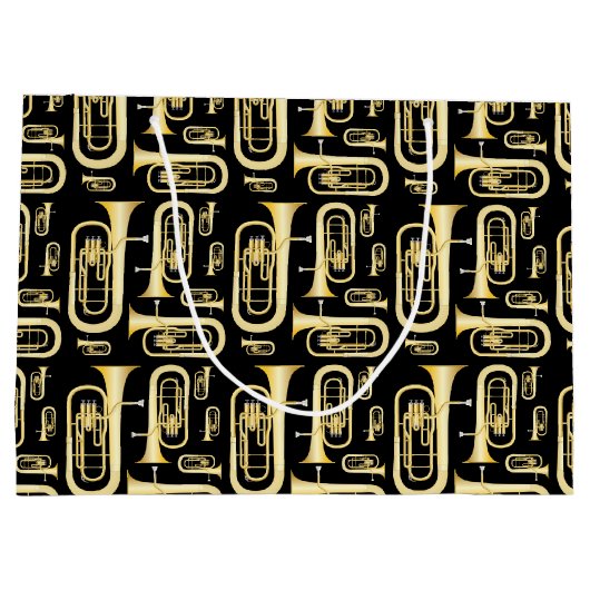 バリトンミュージシャンバンド先生ラージ抱き枕 ラージペーパーバッグ (裏面)