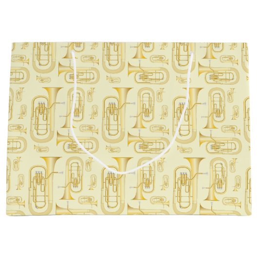 バリトンミュージシャンバンド先生ラージ抱き枕 ラージペーパーバッグ (正面)