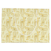 バリトンミュージシャンバンド先生ラージ抱き枕 ラージペーパーバッグ (裏面)