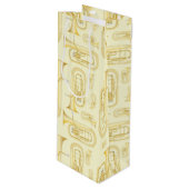 バリトンミュージシャンバンド先生ワイン抱き枕 ワインギフトバッグ (正面アングル)