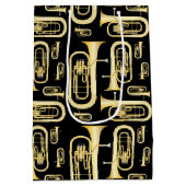 バリトンミュージシャンバンド先生 ミディアムペーパーバッグ (裏面)