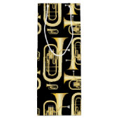 バリトンミュージシャンバンド先生 ワインギフトバッグ (裏面)