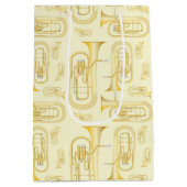 バリトンミュージシャン帯先生中抱き枕 ミディアムペーパーバッグ (裏面)