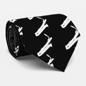 バリトン歌手のサクソフォーンのタイ ネクタイ (ロール)