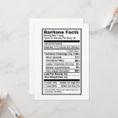 バリトン歌手の"栄養成分のラベル" カード (正面/裏面インサイチュ)