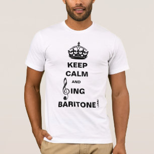 バリトン歌手を歌って下さい Tシャツ