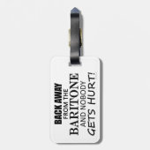 バリトン遠くにの荷札から戻る ラゲッジタグ (裏面縦)