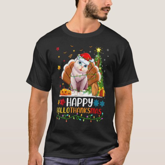 バリニーズ 猫 動物 バリニーズ 猫 Hellothanksma Tシャツ (正面)