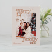 バリバリ楽しいファミリー時代のレトロ写真 箔シーズンカード (立ち正面)