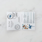 バリパスポート結婚式招待状 招待状 (内部)