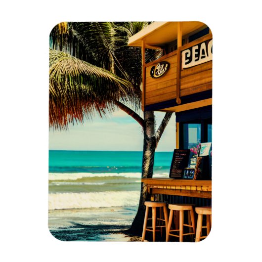 バリビーチカフェバー マグネット (縦)