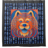 バリブリスチャウドッグ シャワーカーテン (正面)