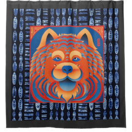 バリブリスチャウドッグ シャワーカーテン