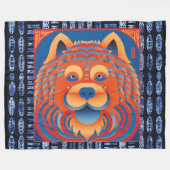 バリブリスチャウ フリースブランケット (正面(横))