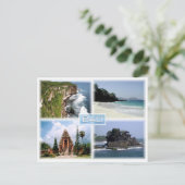 バリプラルフールウルワトゥパダンバイシークレットビーチ ポストカード (スタンド正面)