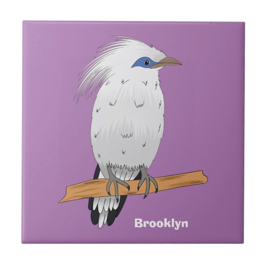 バリミナ熱帯異国鳥 タイル (正面)