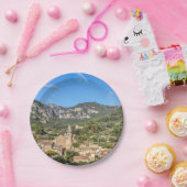 バリャデモッサの古村 - マヨルカ島、スペイン ペーパープレート (パーティー)