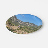 バリャデモッサの古村 - マヨルカ島、スペイン ペーパープレート (アングル)