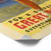 バリヤ素晴らしリーフオーストラリアのヴィンテージポスター1934 ポスター (角)