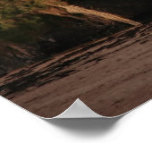 バリュブニオンビーチ城と崖のポスター ポスター (角)