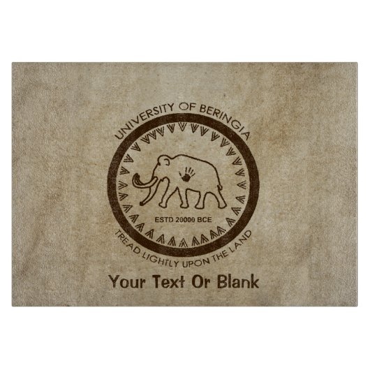 バリンギアウーリーマンモスシール大学 カッティングボード (正面)