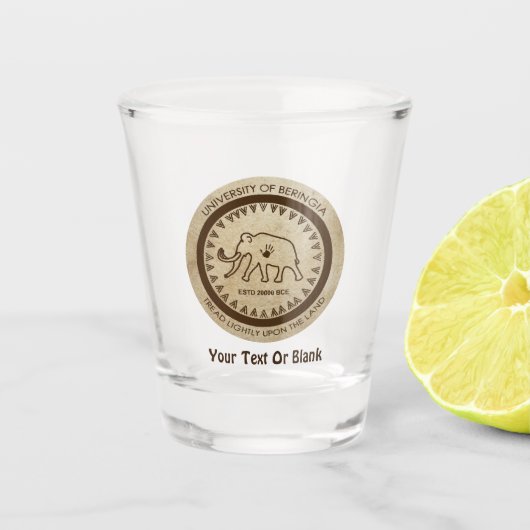 バリンギアウーリーマンモスシール大学 ショットグラス (正面)