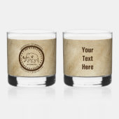 バリンギアナマンモスシール大学 ウイスキーグラス (正面)