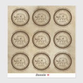 バリンギアナマンモスシール大学 シール (シート)