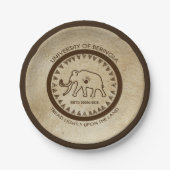 バリンギアナマンモスシール大学 ペーパープレート (正面)