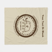 バリンギアマンモス大学 フリースブランケット (正面(横))