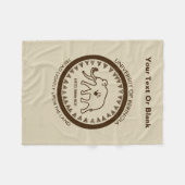 バリンギアマンモス大学 フリースブランケット (正面(横))