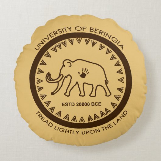 バリンギアマンモス大学 ラウンドクッション (正面)