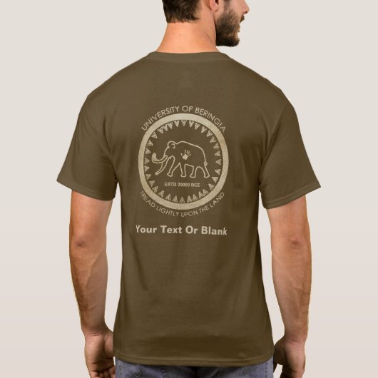 バリンギアマンモス大学 Tシャツ (裏面)