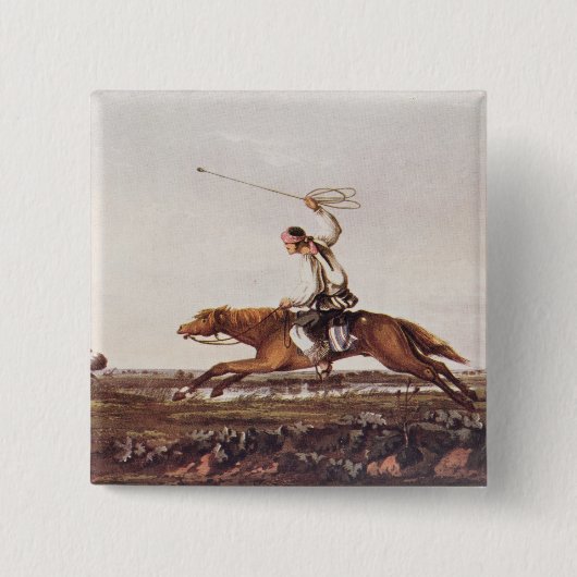 バリングのだちょう 缶バッジ (正面)