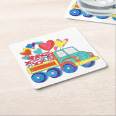 バリンチントラックコースター スクエアペーパーコースター (アングル)