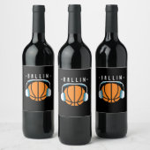 バリンバスケットボールアート ワインラベル (ボトル)