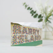 バリーの島のウェールズの登山の壁の郵便はがき ポストカード (スタンド正面)