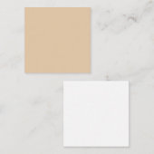 バリーウッド無地のカラー ノートカード (正面/裏面)