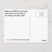 バリーズとエッフェルタワー ポストカード (裏面)