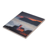 バリーントイ教会，アイルランドの夕暮れ タイル (側面)