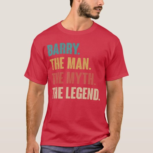 バリー伝説 バリーへ贈るレトロギフト Tシャツ (正面)