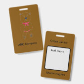 バリー・イド・バッジ バッジ (正面＆裏面)