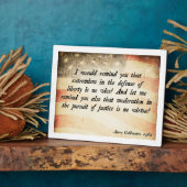 バリー・ゴールドウォーター引用文 フォトプラーク (側面)