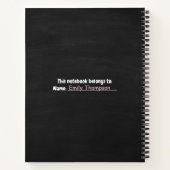 バリー スマート バリー クール - ブルーベリー 黒板 ノートブック (裏面)