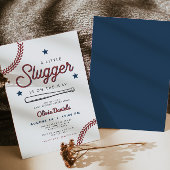 バリー・リトル・スラッガー野球のベビーシャワー 招待状