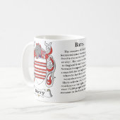 バリー、起源、意味および頂上 コーヒーマグカップ (正面左)